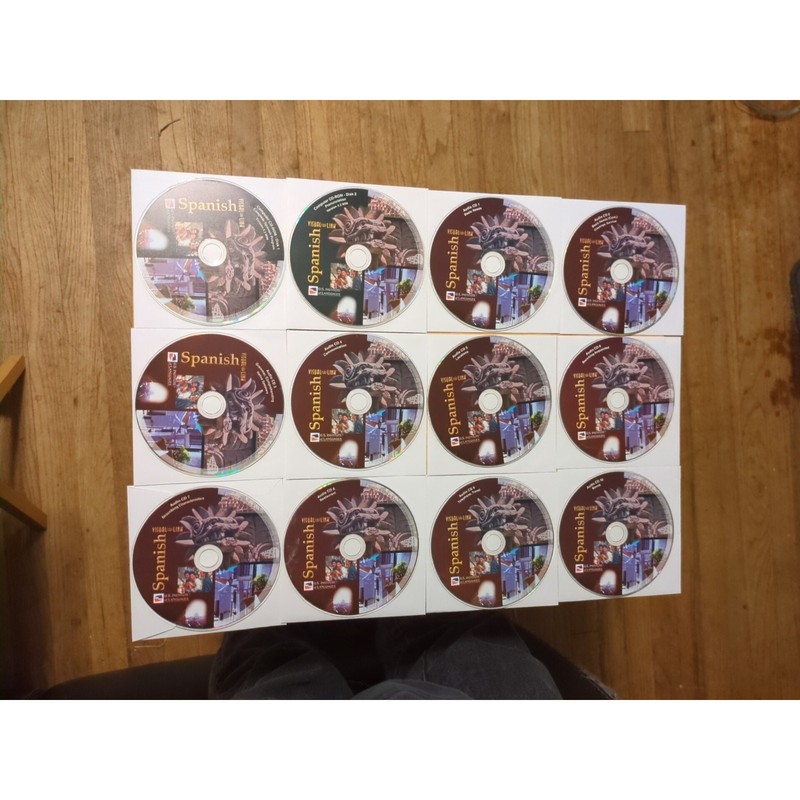 Visual Link Spanish PC CD 12 Disc Set Discs Only