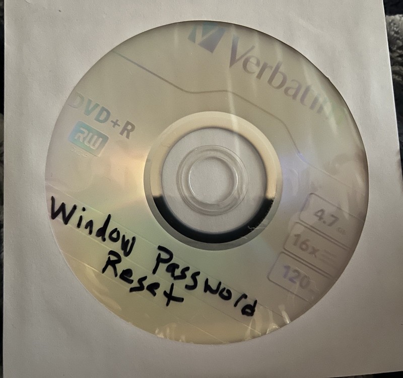 Windows Instant Password Reset Disc for Win 11, 10, 8.1, 8, & more