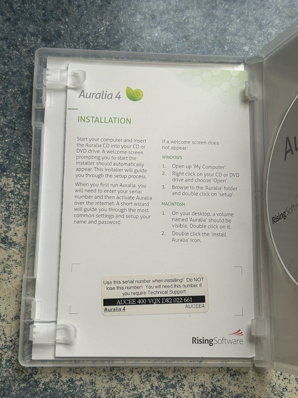 Auralia 4, ear training for musicians software, Windows/Mac, 2009, Preowned gallery