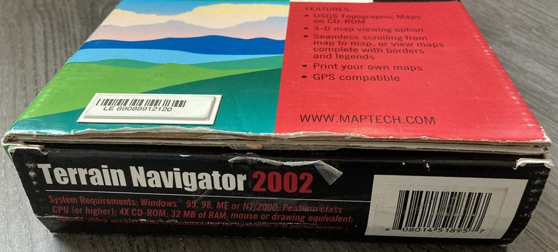Maptech Terrain Navigator 2002 Idaho and Wyoming Region PC Windows map software gallery