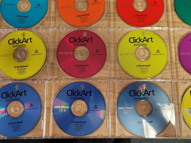 Broderbund Print Shop Essential Clickart Infinity Clip Art Collection 1-9 &10-15 gallery