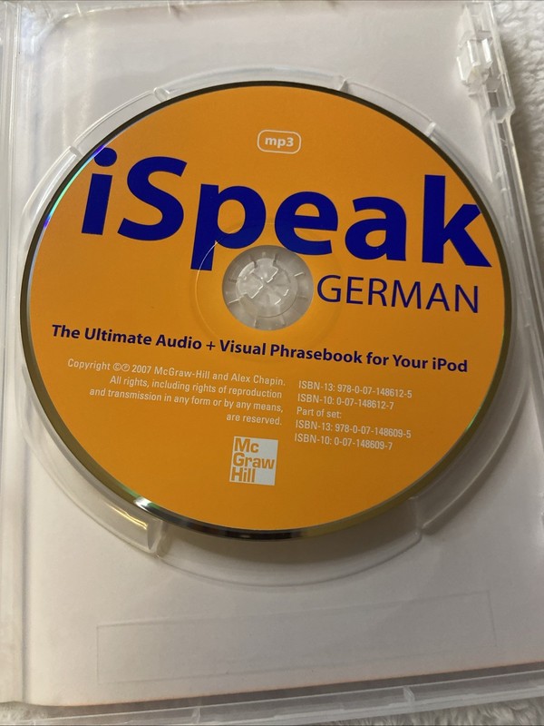 iSpeak German Phrasebook MP3 CD For Your Ipod Audio + Visual 2007 Booklet gallery