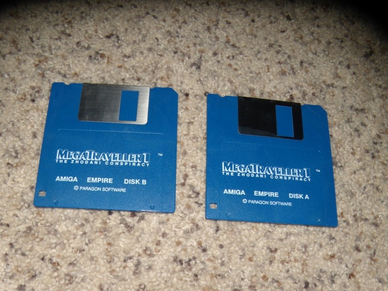 Megatraveller 1 The Zhodani Conspiracy Commodore Amiga game 3.5″ disks