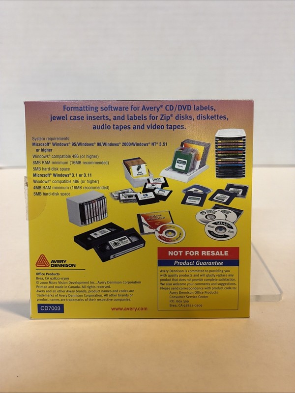Avery Media Software for Windows 2000/1998 CD-ROM • Media Labels & Insert Cards gallery