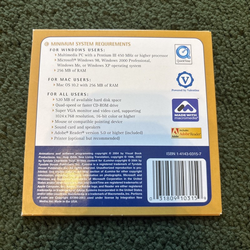 Ilumina Gold Starter Edition Live the Bible - (2004 Tyndale House) CD-ROM gallery