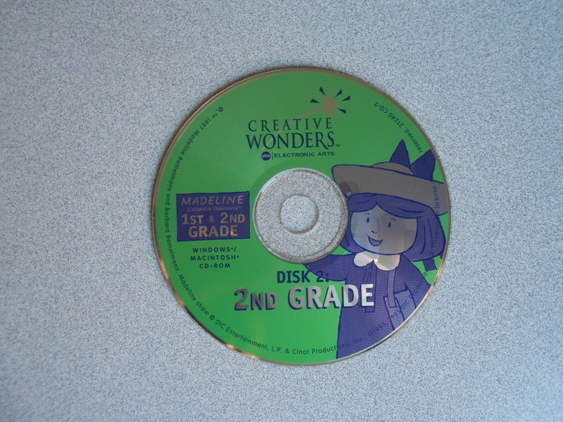 ~MADELINE CLASSROOM COMPANION 1st+2nd GRADE PC/MAC CD GAME (2nd grade disc only)