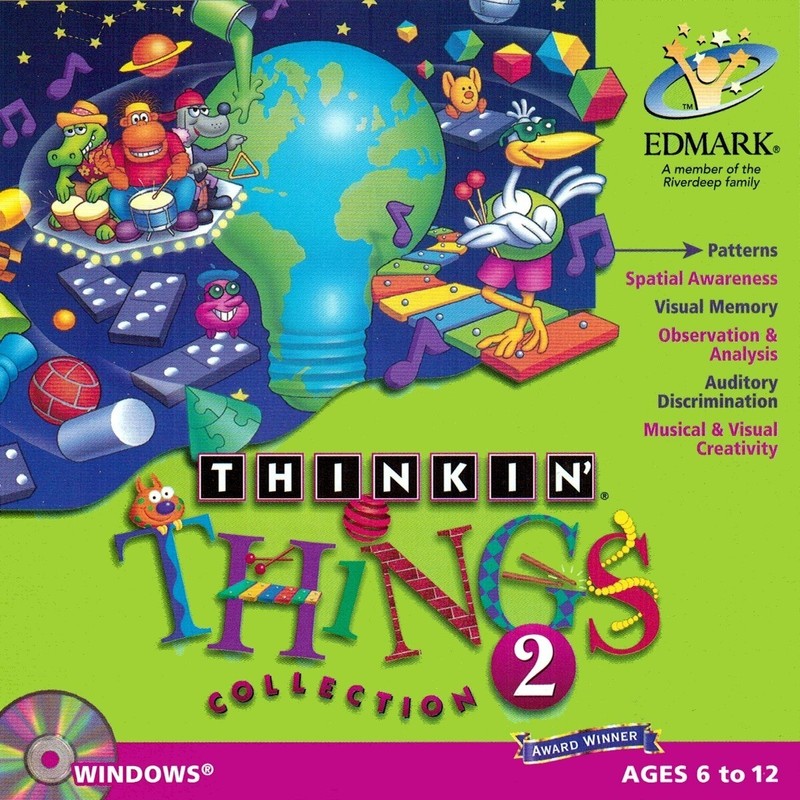 Thinkin’ Things Collection 2 – Kids Edutainment Ages 6-12 PC Software Sealed New