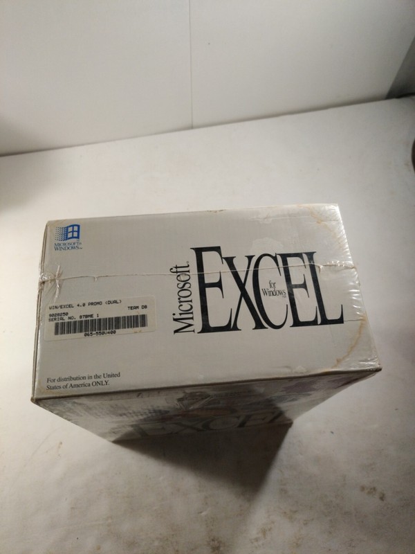 Microsoft Excel 4.0 for Windows Box Set SEALED Promotional Sample Not For Resale gallery
