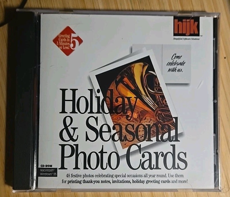 Holiday & Seasonal Photo Cards Cd-rom by Hinkler *BUY 2 GET 1 FREE*