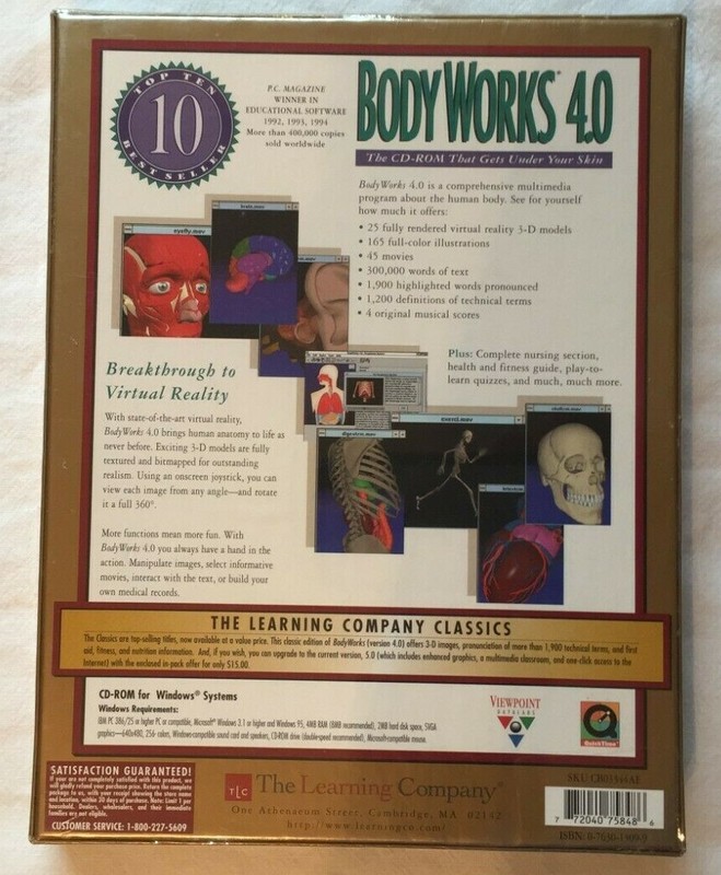 BODY WORKS 4.0 Human Anatomy Leaps To Life CD/ROM NIB gallery