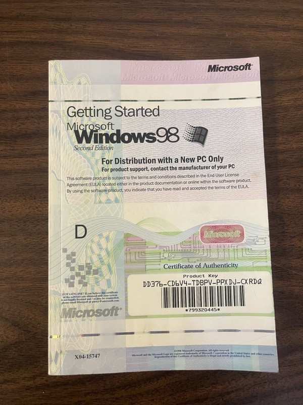 Windows 98 Instruction Manuals with CD gallery