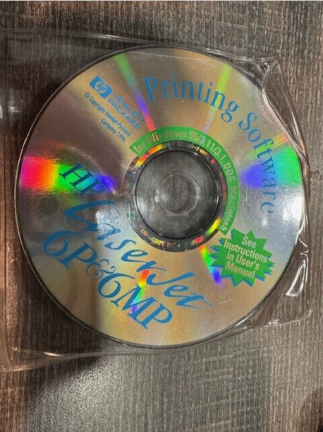 HP LASERJET 6P & 6MP PRINTING SOFTWARE – WINDOWS 95,3.1 DOS AND MAC
