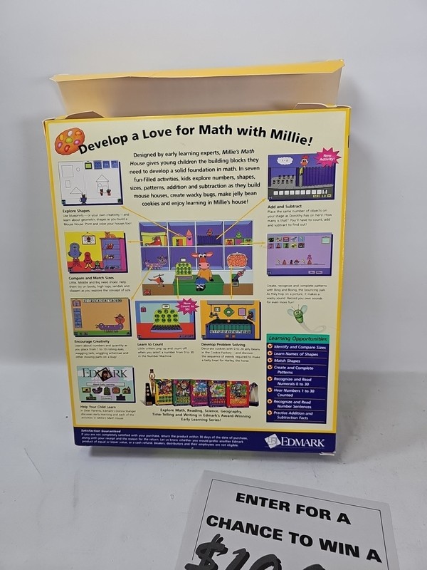 Millie's Math House Edmark MAC 1992 MAC/Windows 95 RARE CIB CD gallery