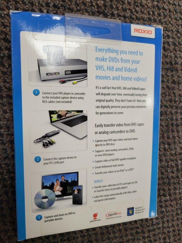Roxio Easy VHS to DVD for Windows Create DVD Movies from VHS, Hi8 & V8 NEW gallery