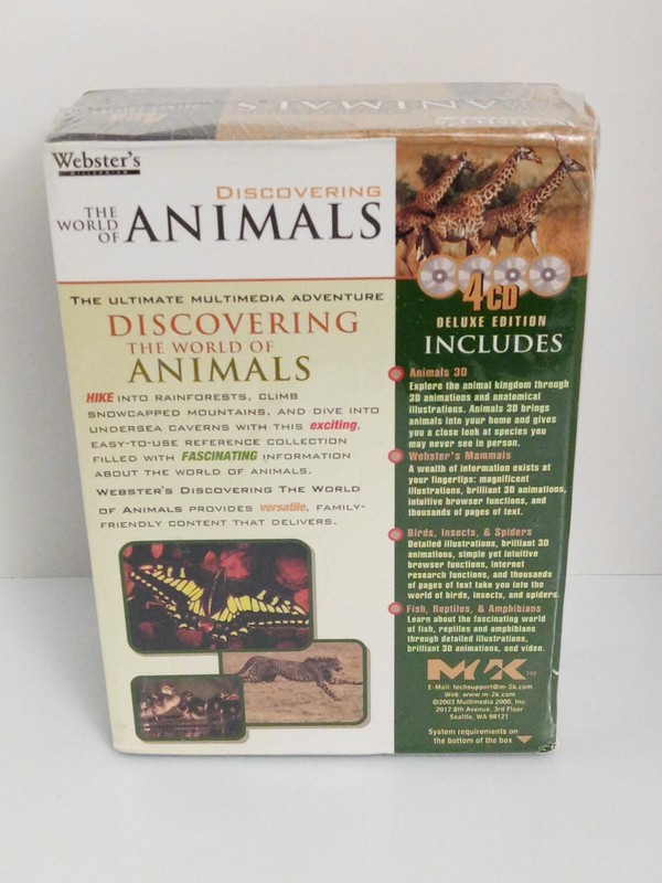 Webster's Millennium The World Of Discovering Animals 4 CD Deluxe Edition For Pc gallery