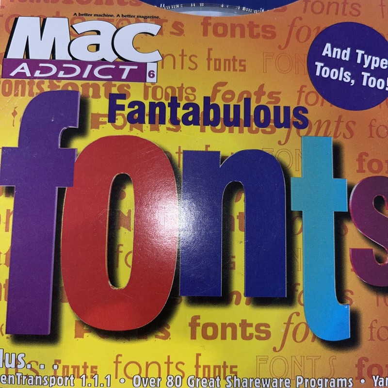 Mac Add it Fantabulous Fonts CDROM