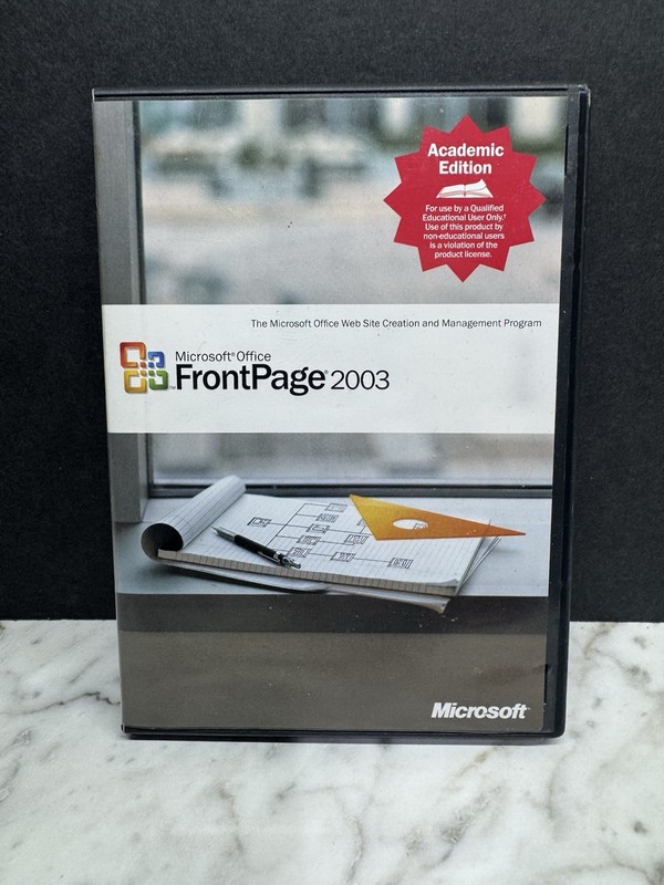 Microsoft Office FrontPage 2003 Upgrade Software CD for Windows w/ Product Key