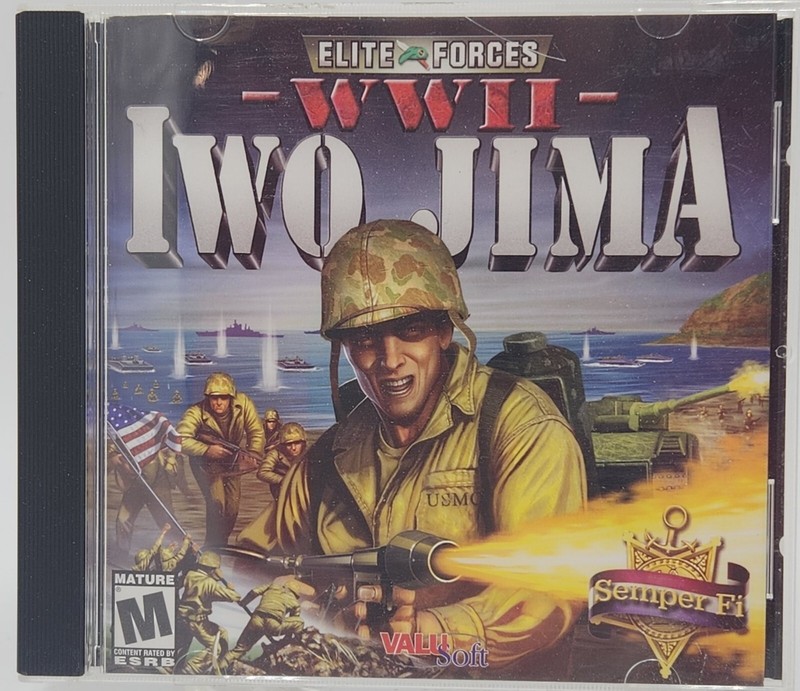Elite Forces IWO JIMA Video Game - PC CD-ROM ValuSoft VTG Working