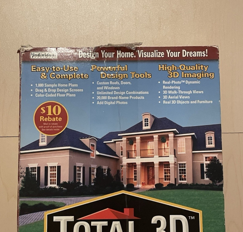 Total 3D Home Deluxe (2005, 2 CD-ROM Set) w/User's Guide gallery