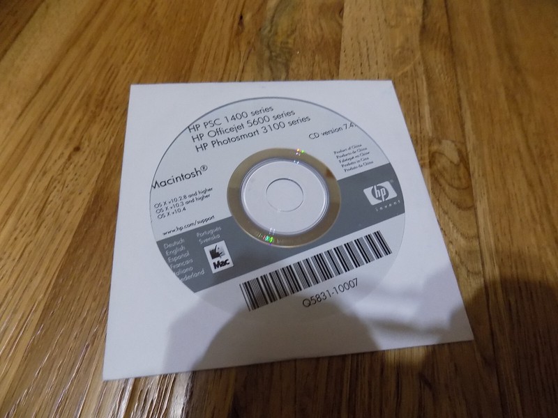 Vintage HP PSC 1400 Officejet 5600 Photosmart 3100 series CD Macintosh