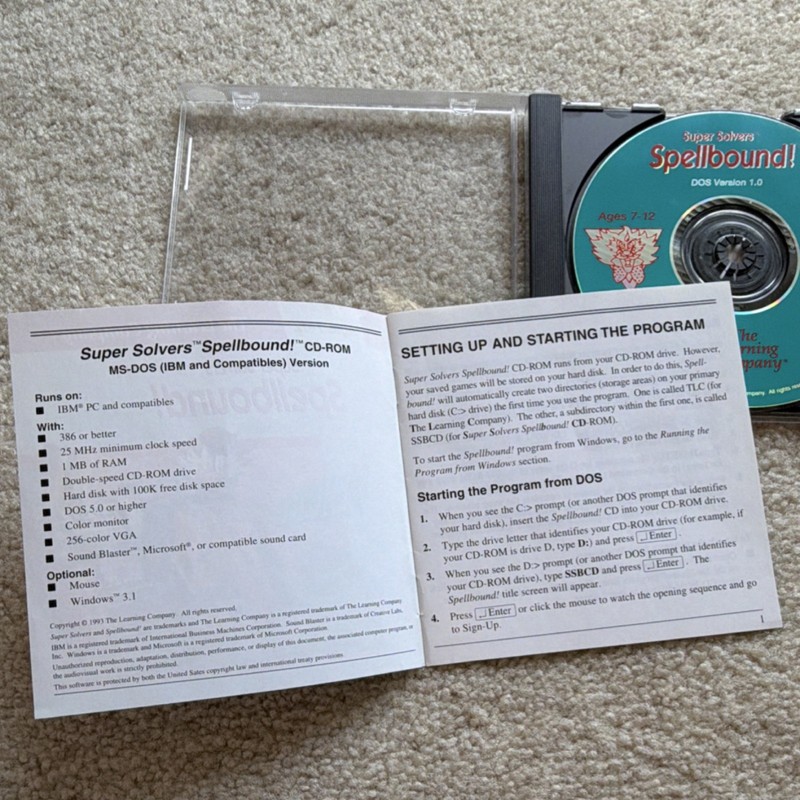 The Learning Company Super Solvers Spellbound CD-ROM MS-DOS Windows 3.1 Reading gallery