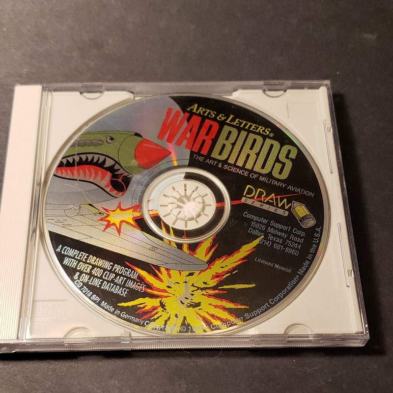 Vintage1994 Arts And Letters War Birds Draw Series CD ROM 400 Clip-Art Images gallery