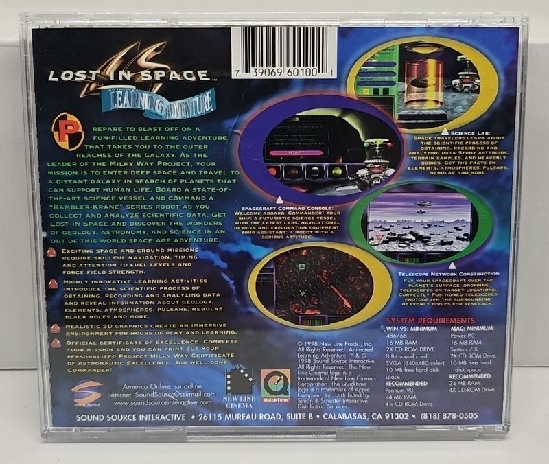 Lost In Space Animated Learning Adventure PC Windows 95 MAC - FREE SHIPPING gallery