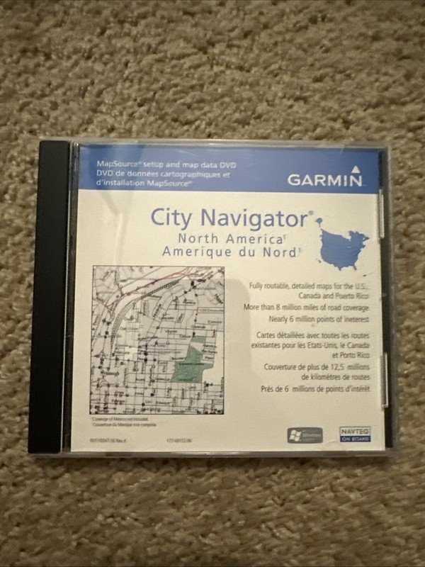 Garmin City Navigator North America DVD With Serial