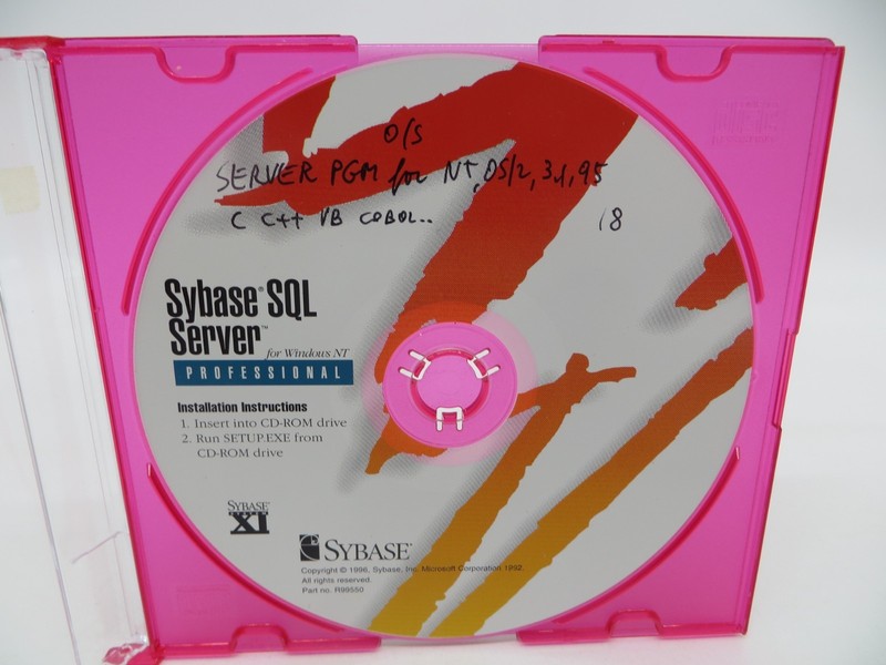 Sybase SQL Server Professional for Windows NT (CD-ROM, 1996) disk R99550