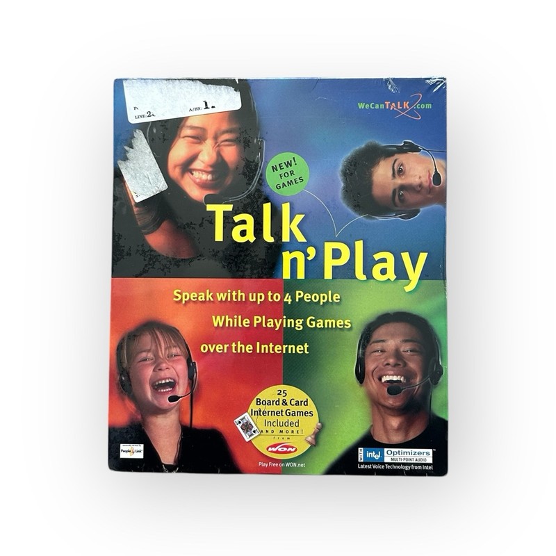 Vintage WeCanTalk Talk n’ Play Computer Software – NEW SEALED – Windows 95/98