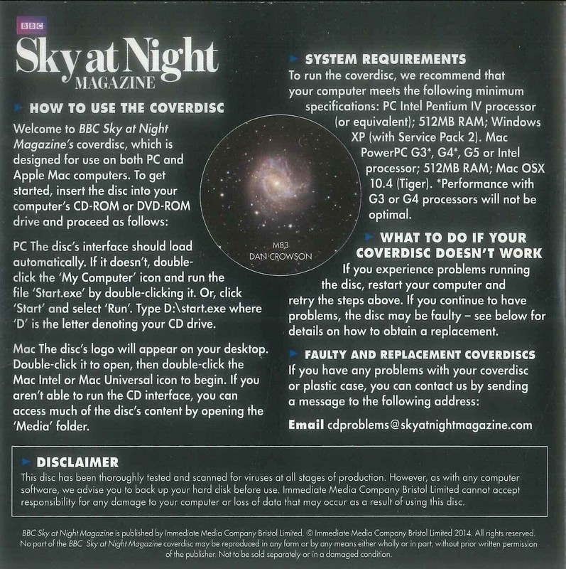 BBC Sky at Night CD-ROM, Earth in the Firing Line, #110 July 2014, Windows, Mac gallery