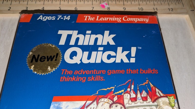 Apple II + /llc/llgs Learning Company's Think Quick! . Unopened. NOS gallery