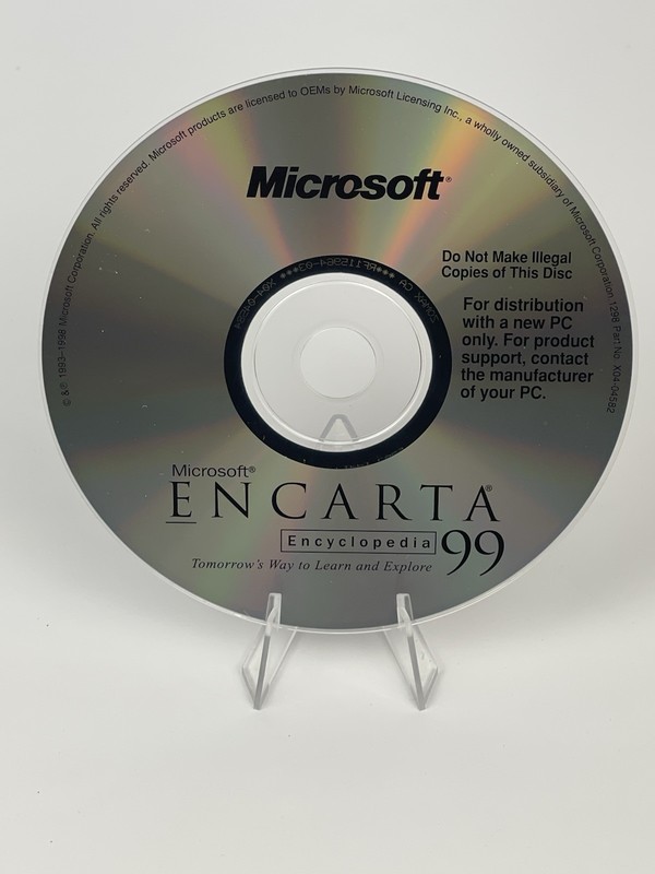 Microsoft Encarta 1999 ’99 Interactive Multimedia Encyclopedia Windows PC CD-ROM