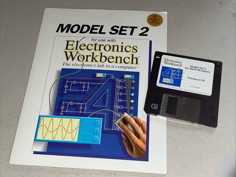 Model Set 2 For Electronics Workbench 4.1 3.5″ Disk Computer PC Windows Software