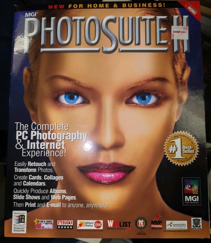 MGI PHOTO SUITE II – WINDOWS NT/WINDOWS 98 Disc Sealed Box Opened
