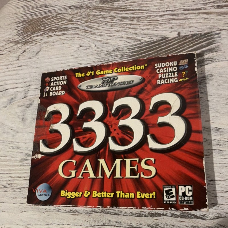Viva Media 3333 Games PC CD-ROM Games Collection, Windows, MPN 1-933413-99-9