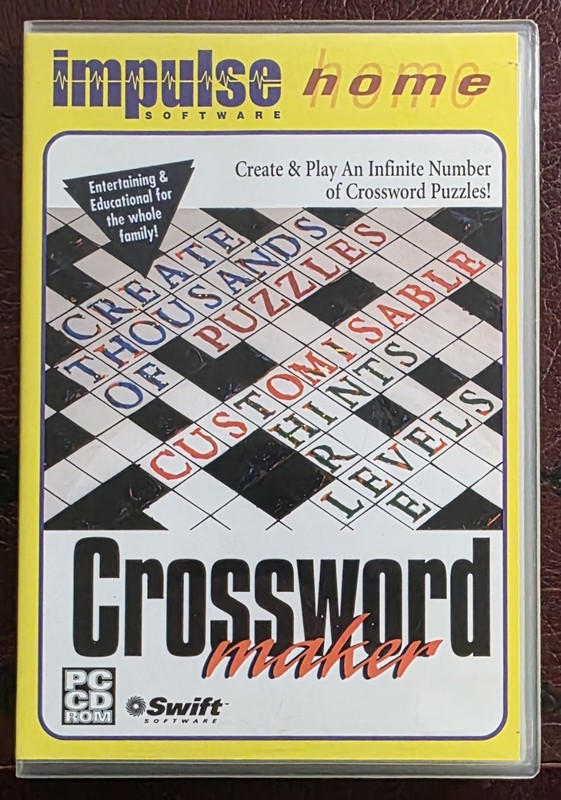 † Crossword Maker • PC CD-ROM • Impulse Software • FREE postage!!
