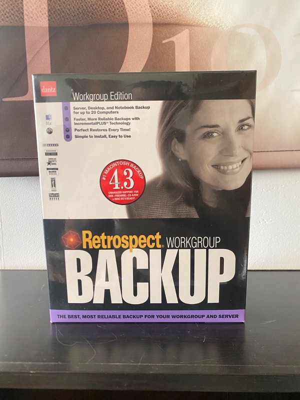 Dantz Retrospect Workgroup Edition Backup Macintosh Version 4.3 BRAND NEW SEALED