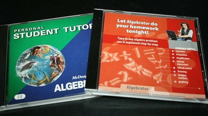 Algebra 2 Computer Game Lot Algebrator Math Homework Help PC & MAC Teacher -L-=