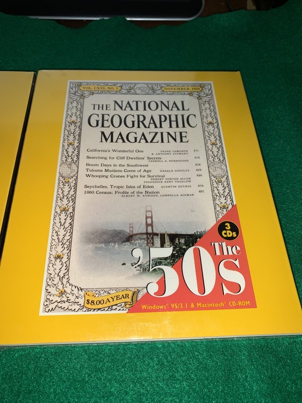 National Geographic Magazine: CD-ROM 3-Disc Win 95/98/Mac Lot: 1950’s,60’s,70’s gallery