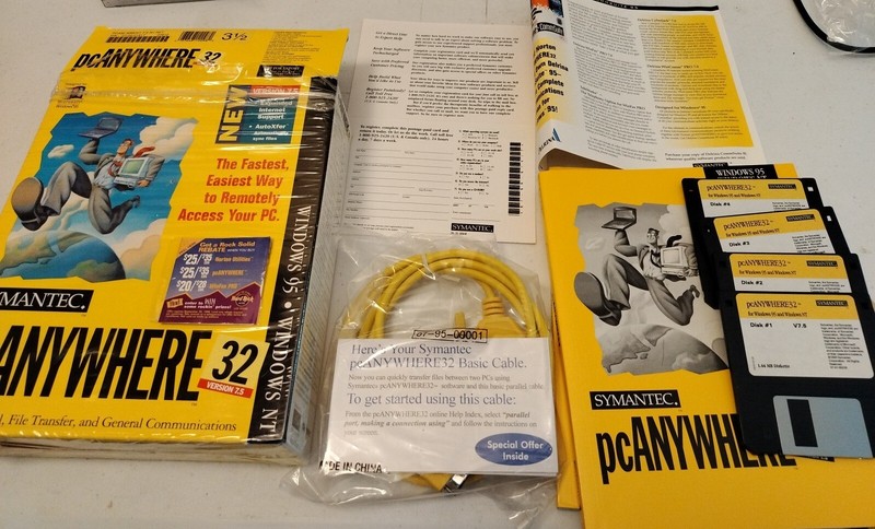 Symantec pcAnywhere 32 Version 7.5 Windows 95