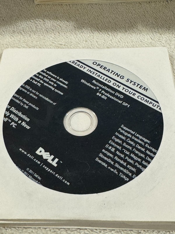 Dell Reinstallation DVD Win 7 Pro SP1 64bit – SEALED!!!