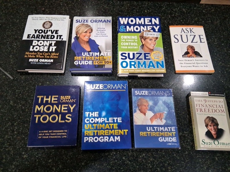 Suze Orman: Collection Of Books CD’S and CASSETTES.