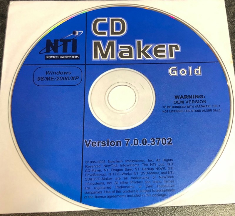 NTI CD Maker Gold version 7.0.0.3702