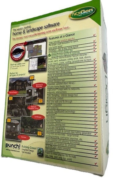 Home & Landscape Design - nexGen New Technology - Punch Software NEW - Brand New gallery