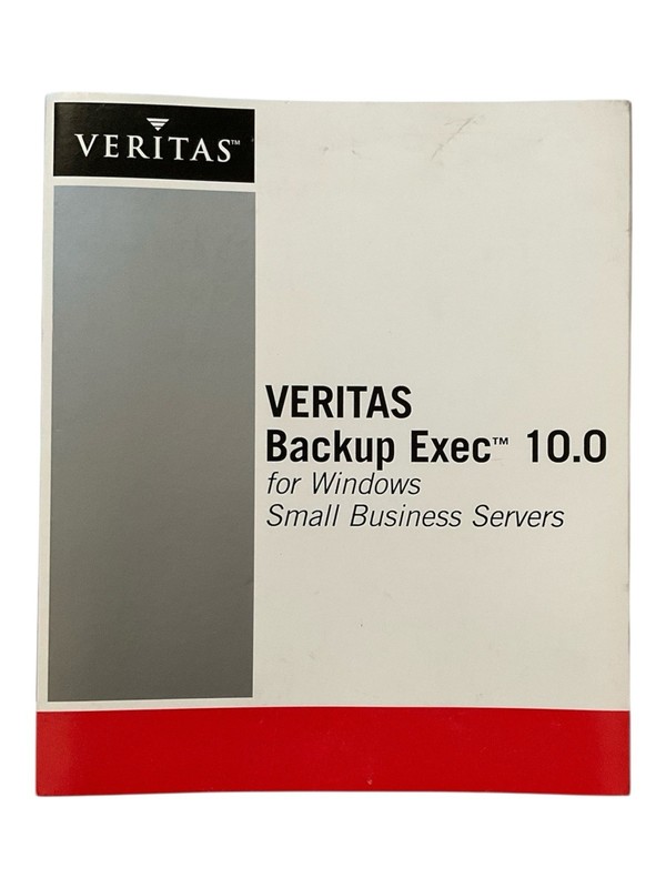 VERITAS Backup Exec 10.0 For Windows Small Business Servers READ DESCRIPTION