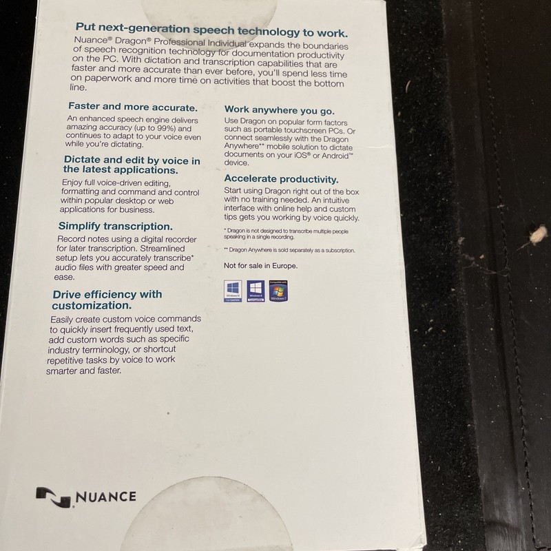 Nuance Dragon Professional Individual v15 Speech Recognition DVD for Windows gallery