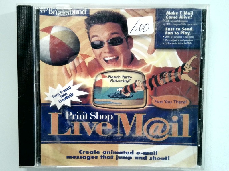 Broderbund The Print Shop LiveMail Software Animated Email Graphics E-Cards
