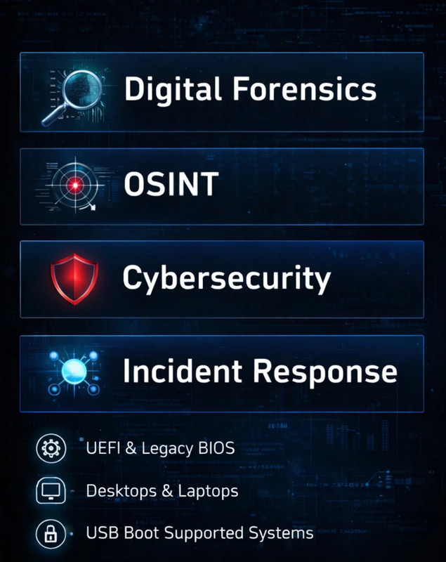 CSI Linux Digital Forensics USB 64GB | OSINT, Cyber Recon & Investigation Tools gallery