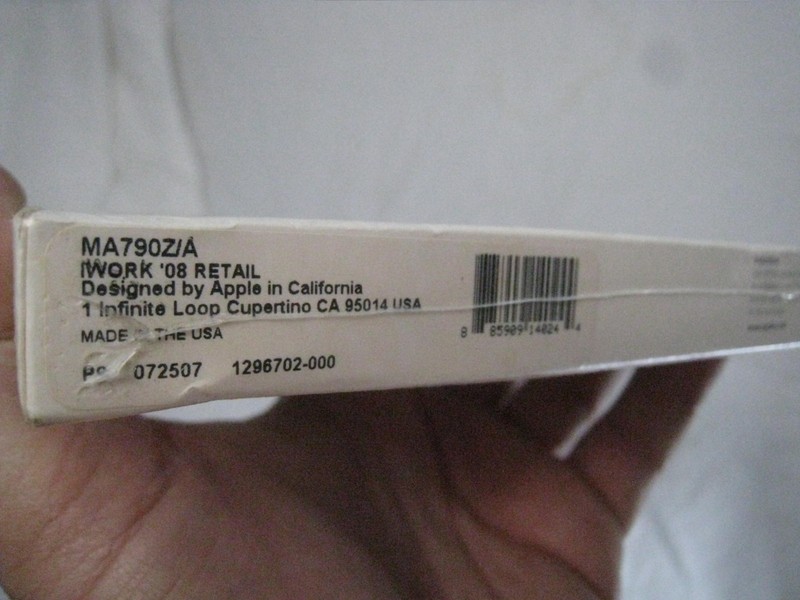 NEW NOS iWork '08 Includes Keynote'08,Pages'08, Numbers'08 MA79Z0 /A SEALED CD gallery